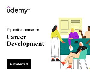 Udemy Career Development Ad.