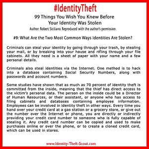 common ways identities are stolen