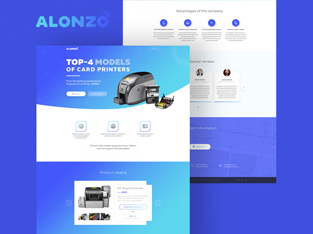 landing page